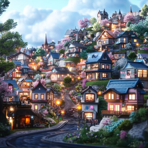 sref 501 | a town