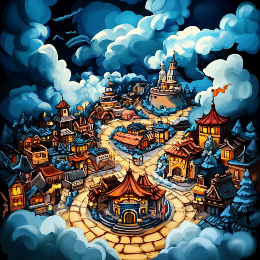 sref 503 | a town