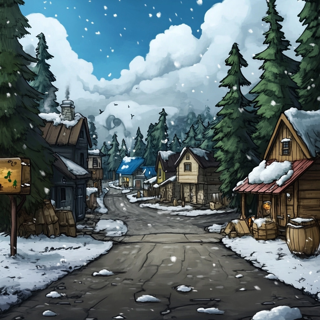 sref 508 | a town