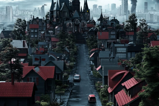 sref 511 | a town