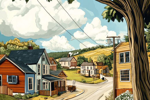 sref 528 | a town