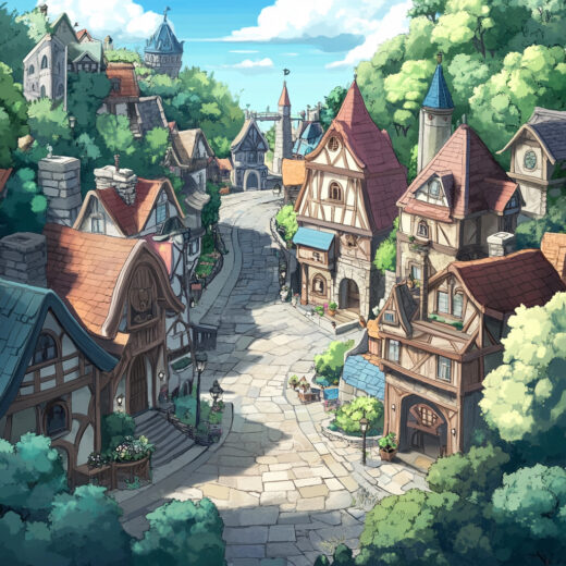 sref 535 | a town