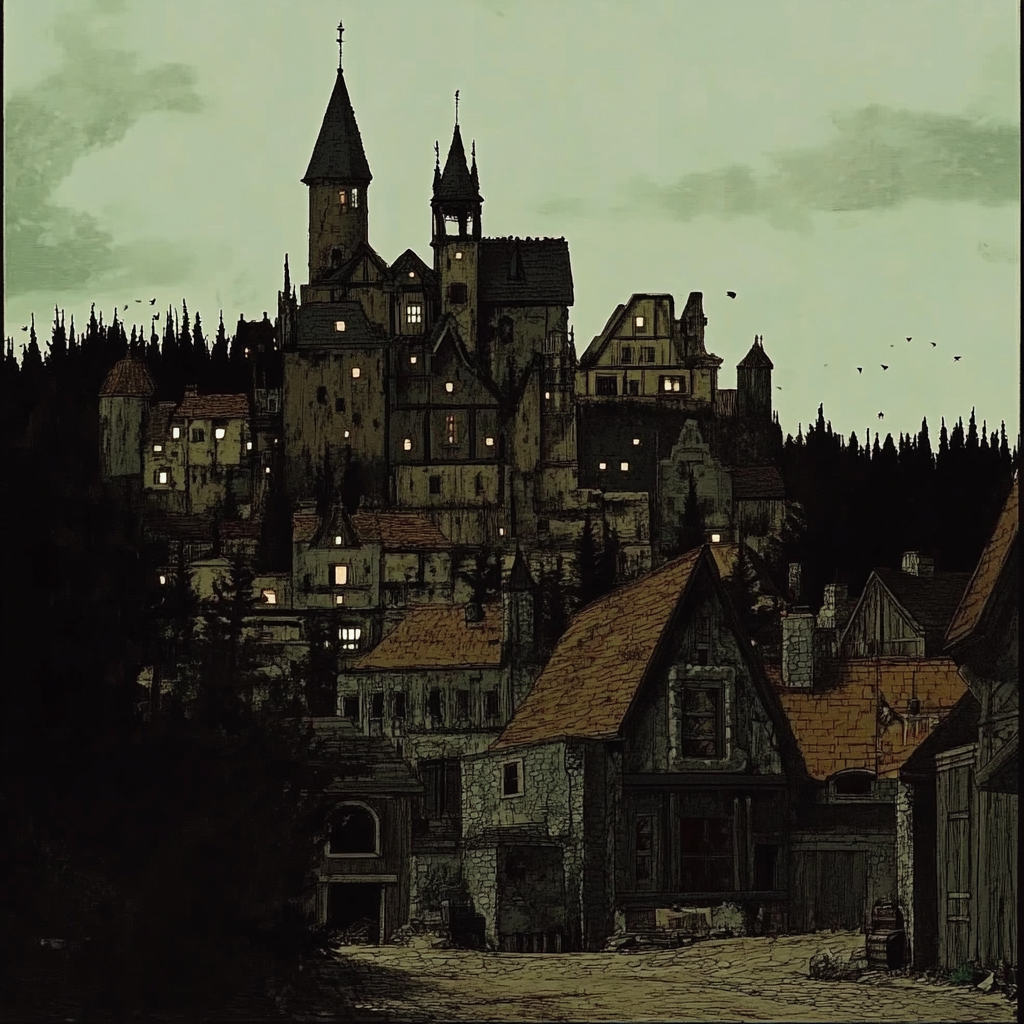sref 536 | a town