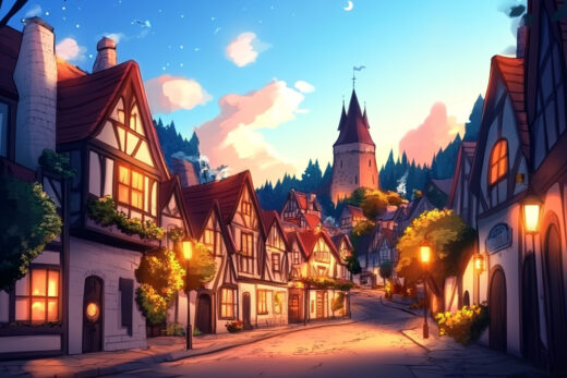 sref 537 | a town
