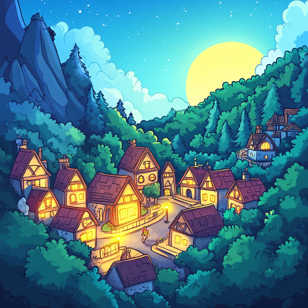 sref 542 | a town