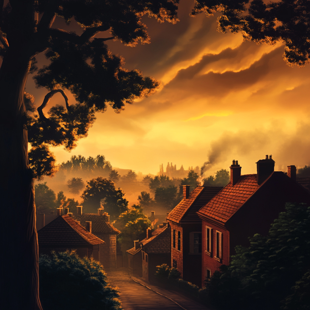 sref 552 | a town