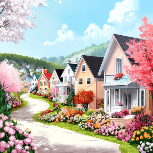 sref 554 | a town