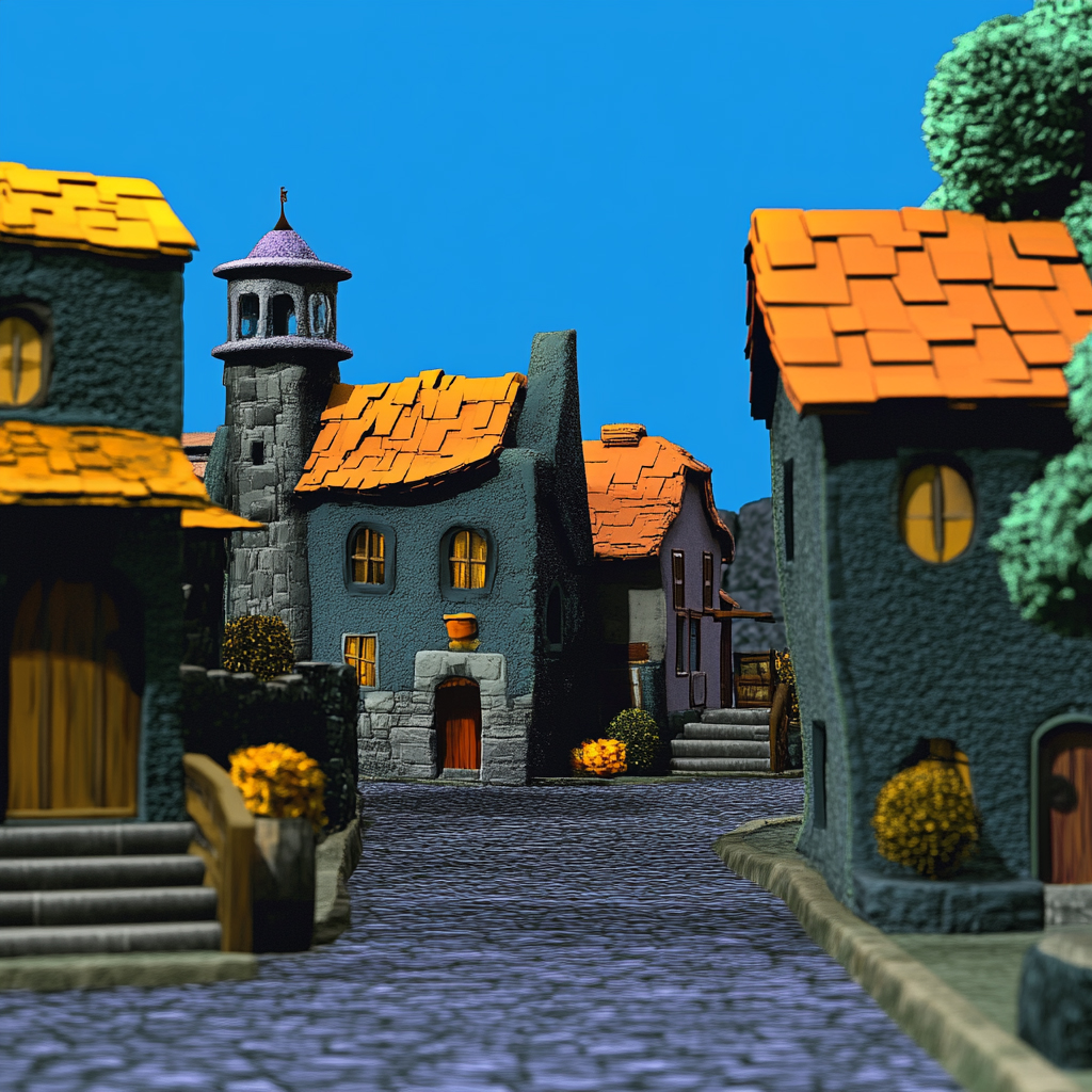 sref 567 | a town