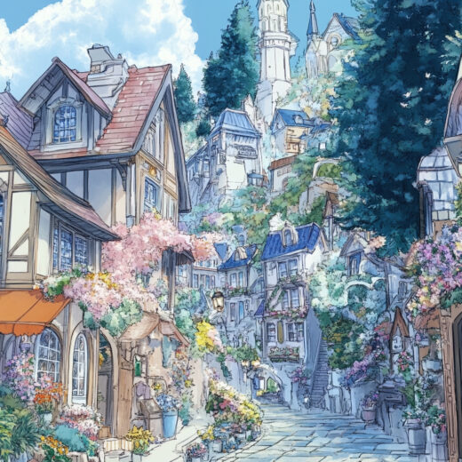 sref 573 | a town