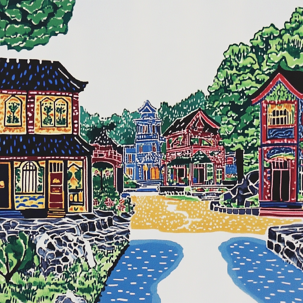 sref 581 | a town