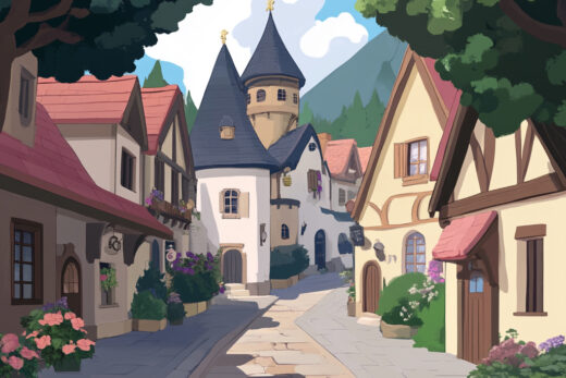 sref 583 | a town