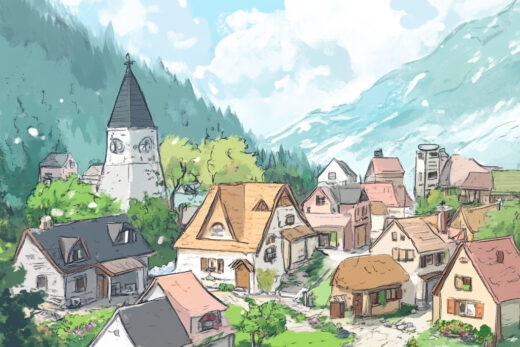 sref 594 | a town