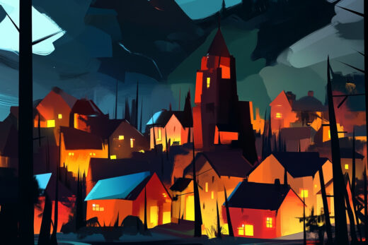 sref 618 | a town