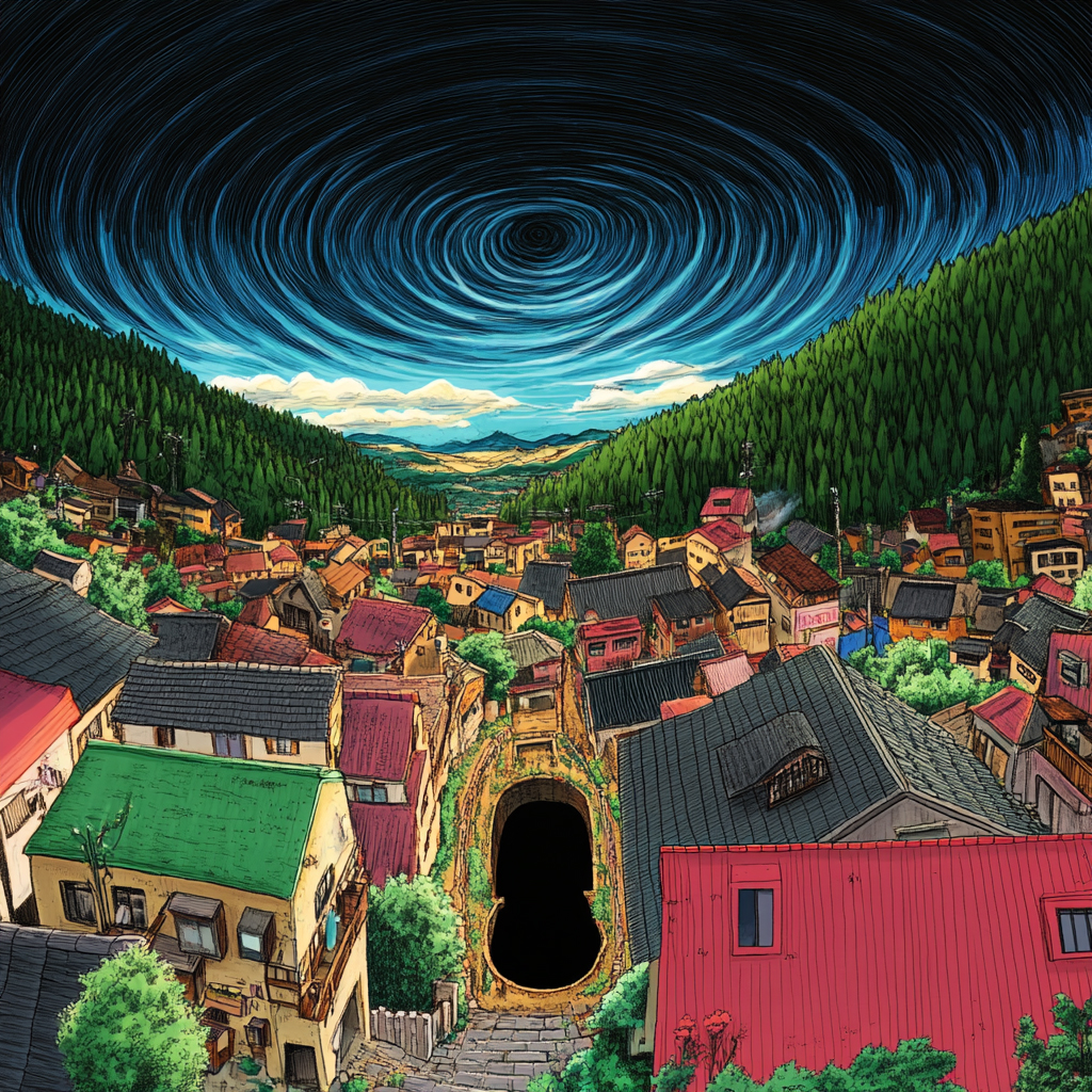 sref 625 | a town