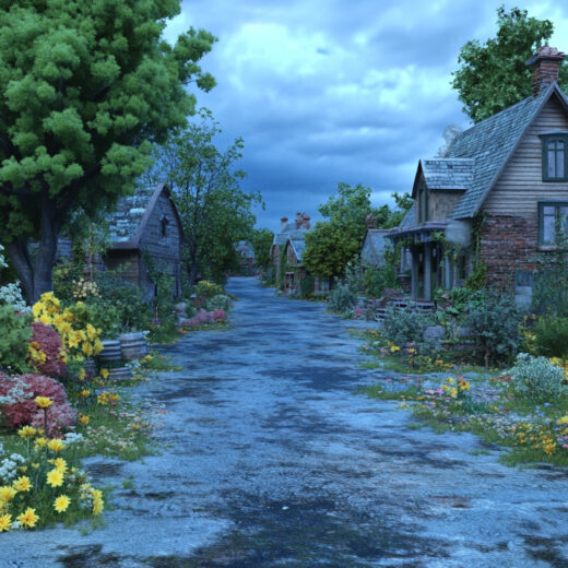 sref 627 | a town