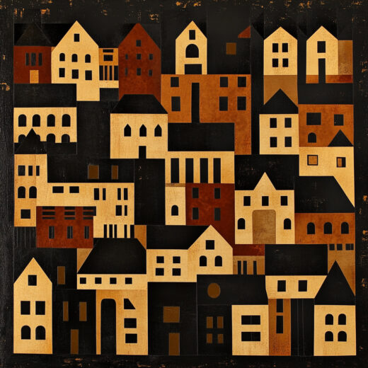 sref 647 | a town