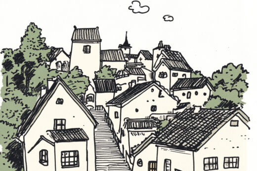 sref 653 | a town
