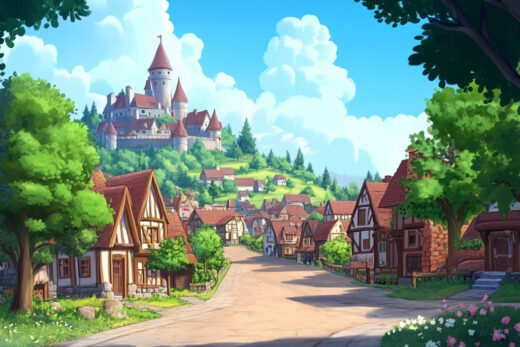 sref 657 | a town