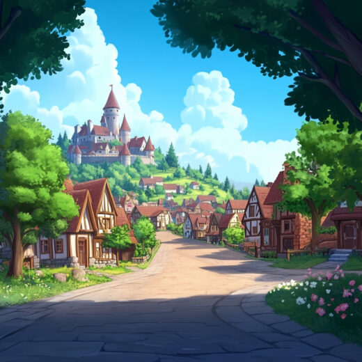 sref 657 | a town