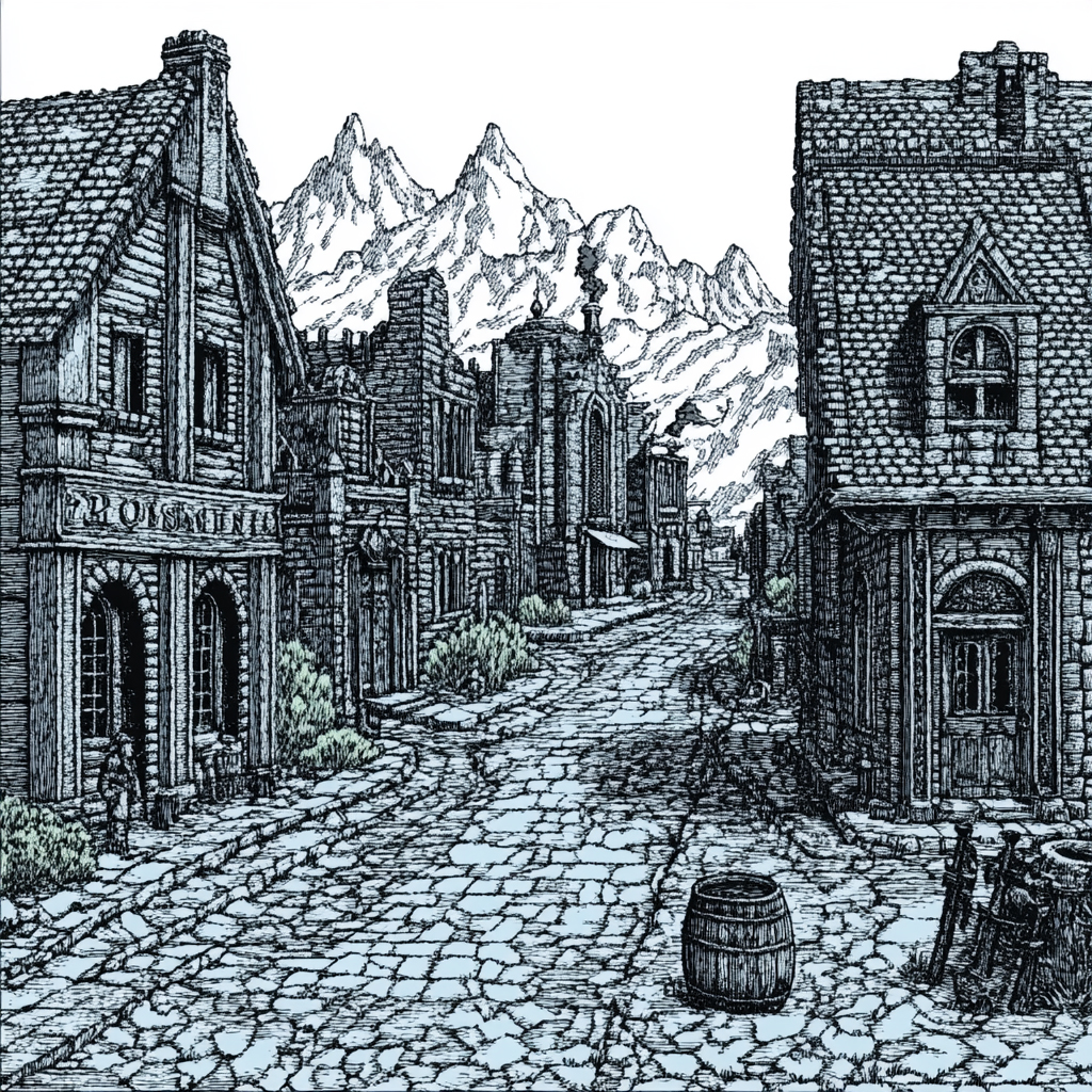 sref 660 | a town