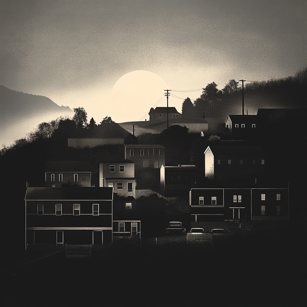 sref 665 | a town