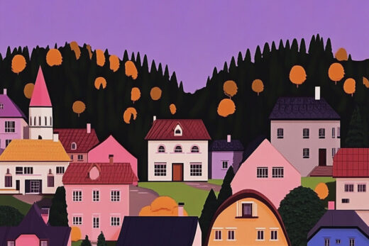 sref 666 | a town
