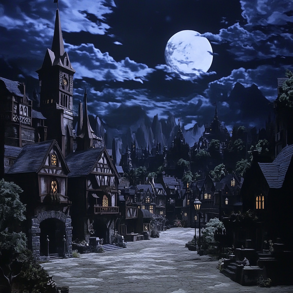 sref 669 | a town