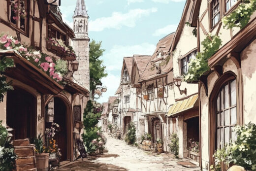 sref 697 | a town