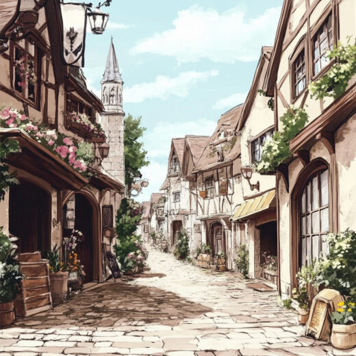 sref 697 | a town