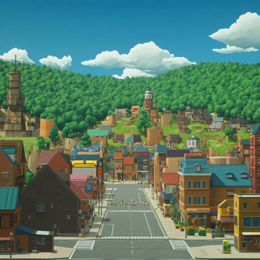 sref 699 | a town