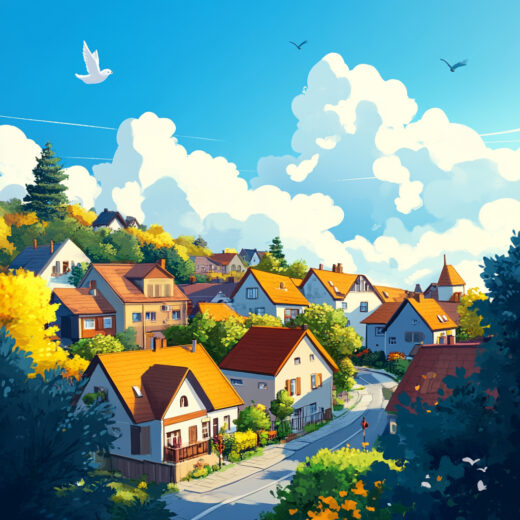 sref 69 | a town