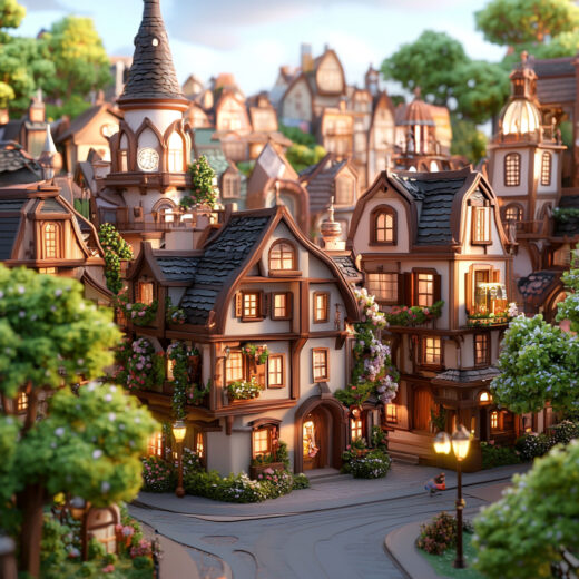 sref 702 | a town