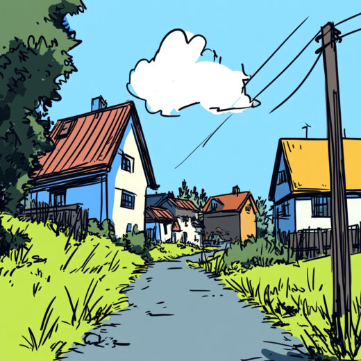 sref 711 | a town