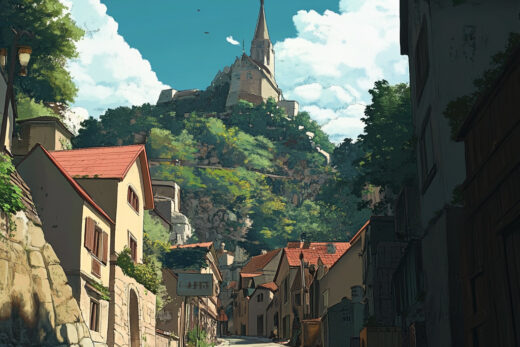 sref 718 | a town