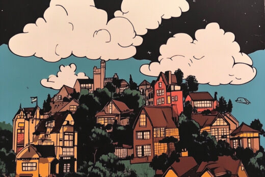 sref 721 | a town