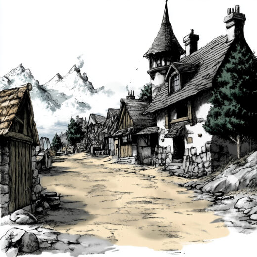 sref 728 | a town