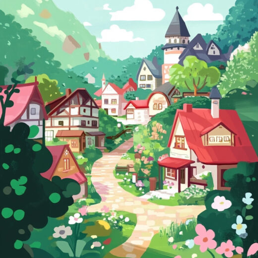 sref 731 | a town