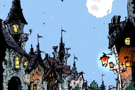 sref 736 | a town