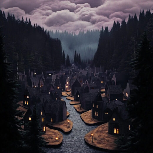 sref 738 | a town