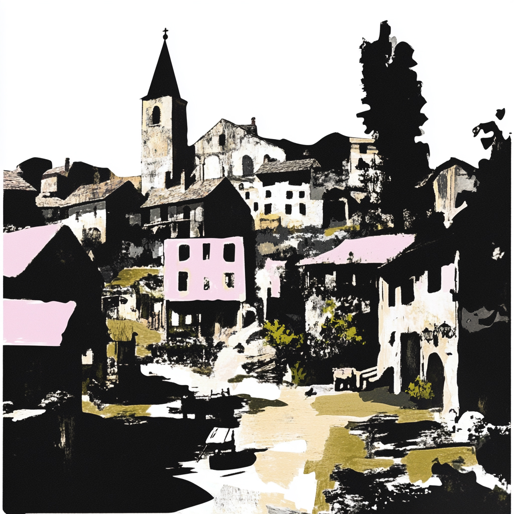 sref 743 | a town