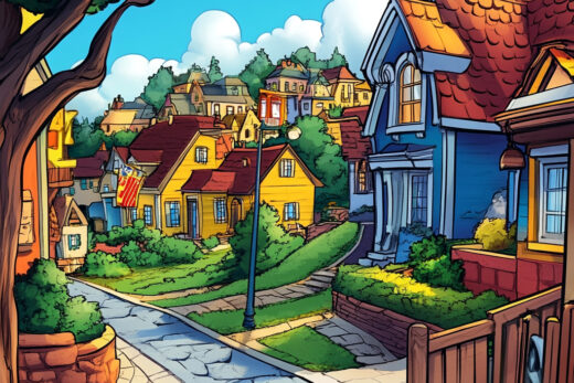 sref 746 | a town