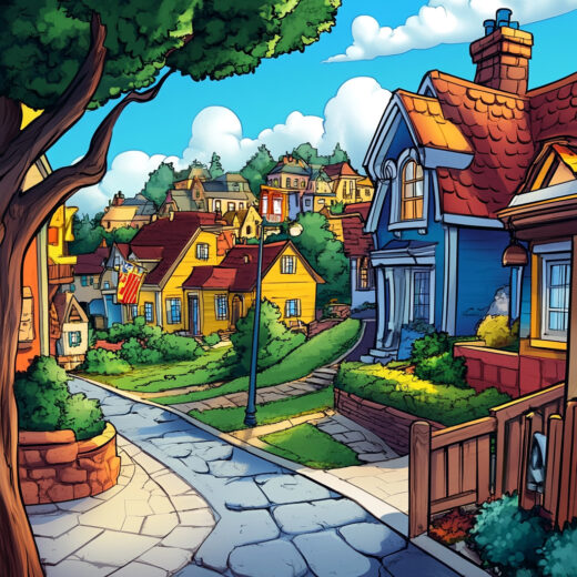 sref 746 | a town