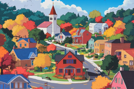 sref 752 | a town