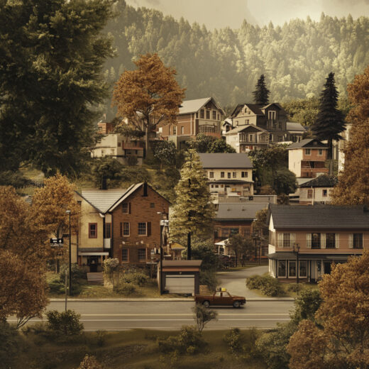 sref 755 | a town