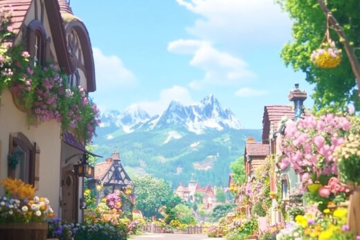 sref 757 | a town