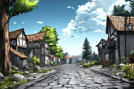 sref 758 | a town