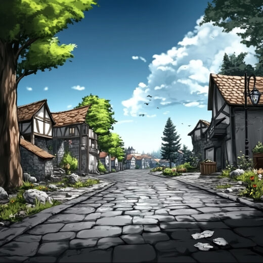sref 758 | a town
