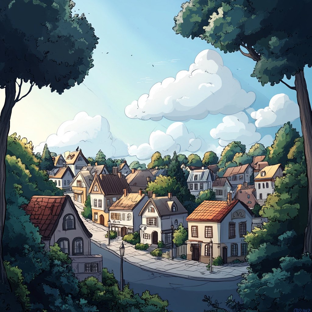 sref 760 | a town