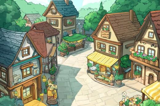 sref 761 | a town