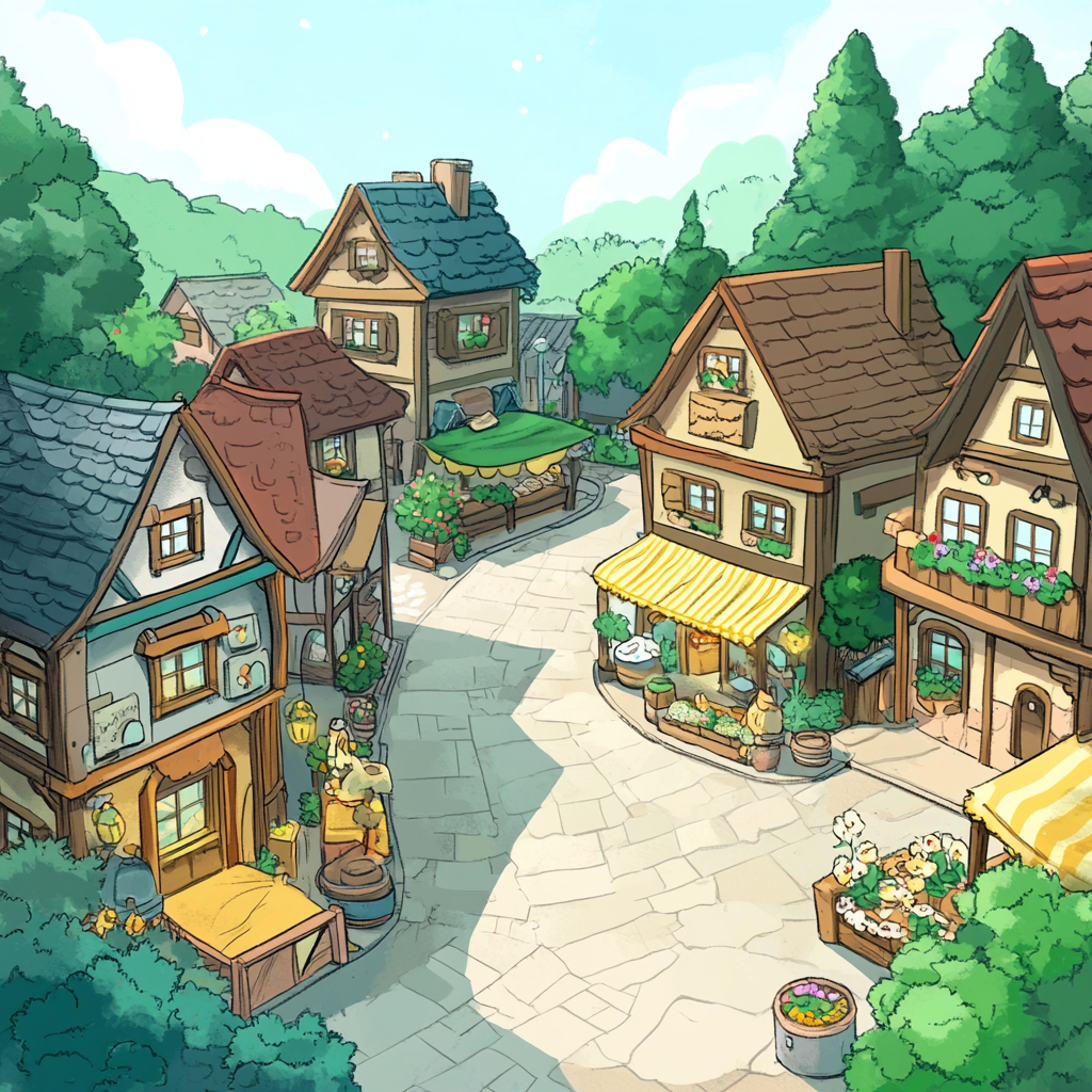 sref 761 | a town